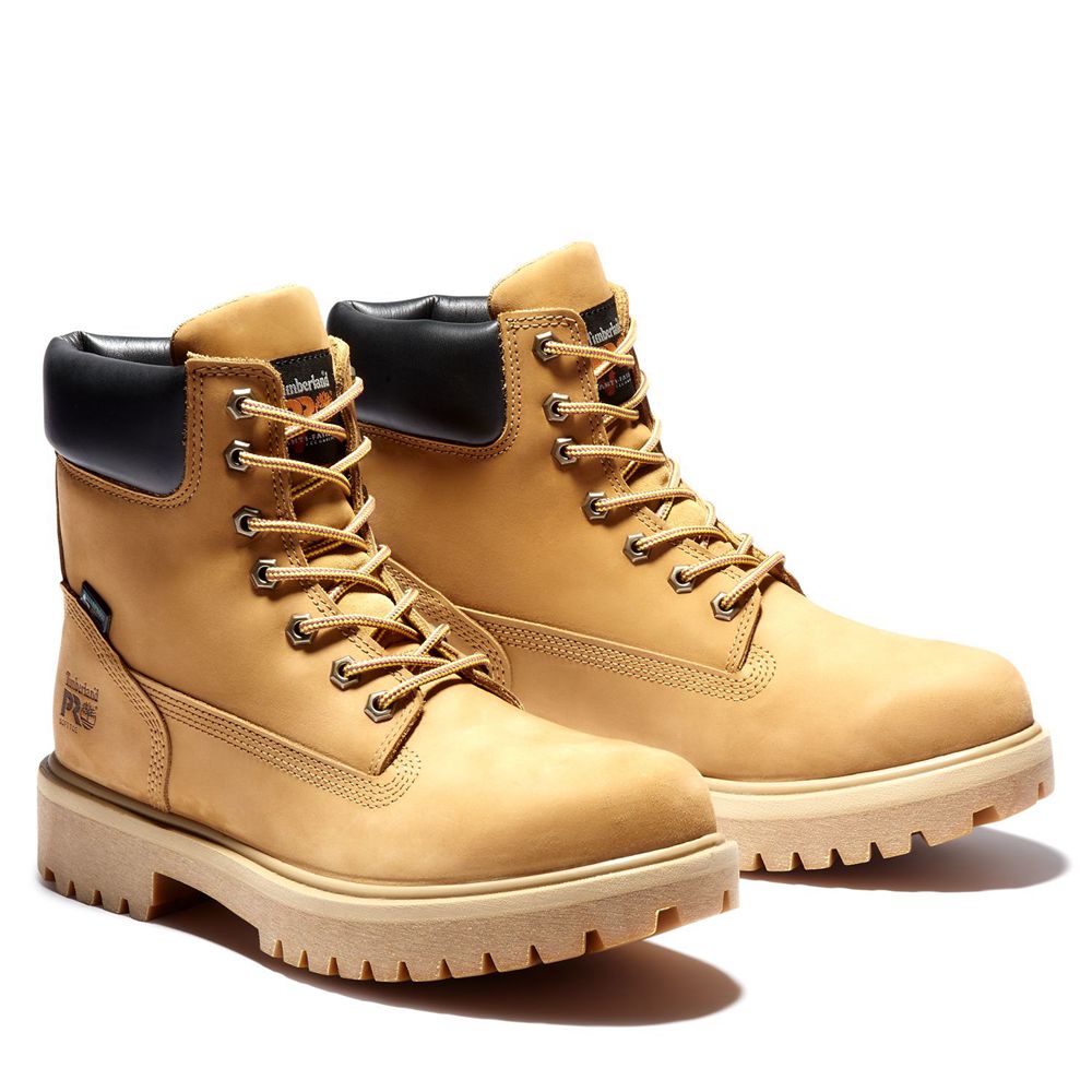 Botas Pro Timberland Argentina Hombre - Pro Direct Attach 6\" Soft Toe - Marrones - XAEGJN-809